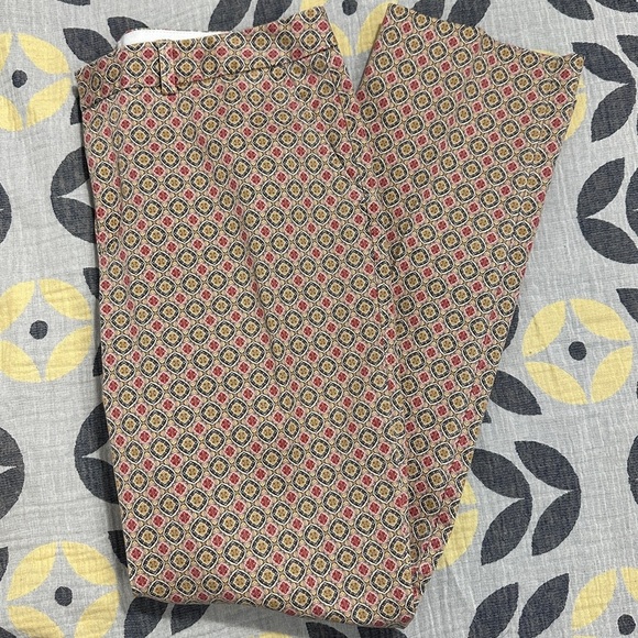 Lands' End patterned jeans, 16, fit 2, straight leg, cotton blend - Picture 1 of 11